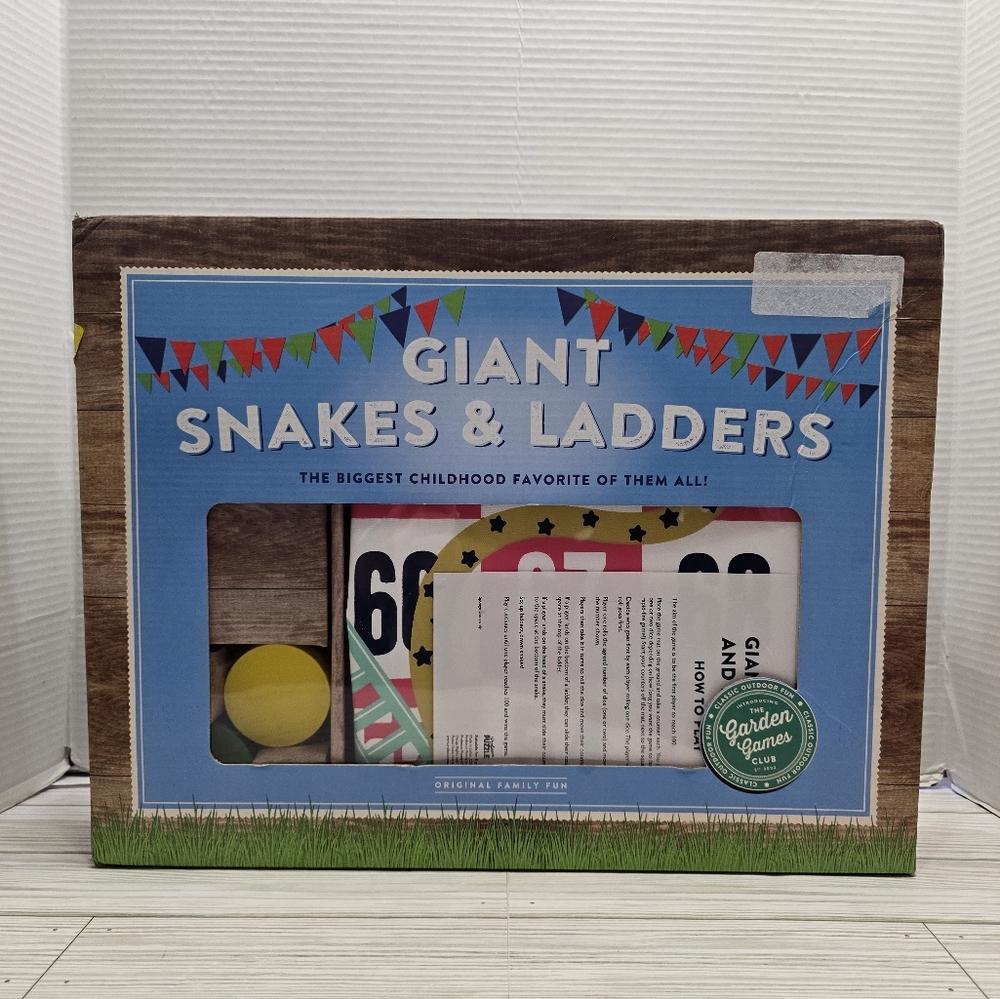 Giant Snakes & Ladders Back Yard Lawn Game Set New Opened Box